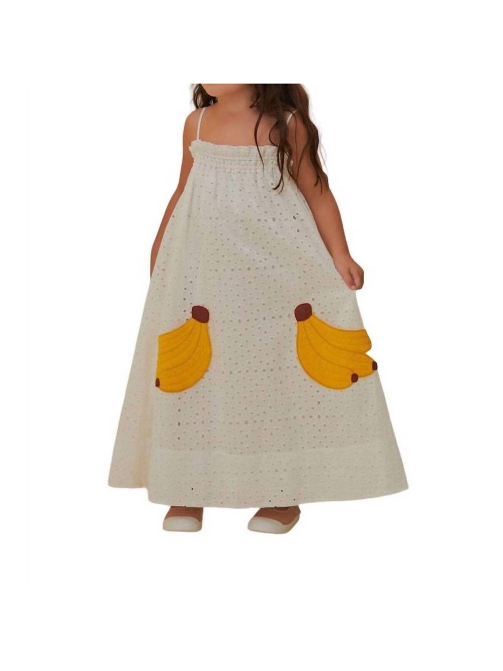 NEW FARM RIO banana pocket dress in white